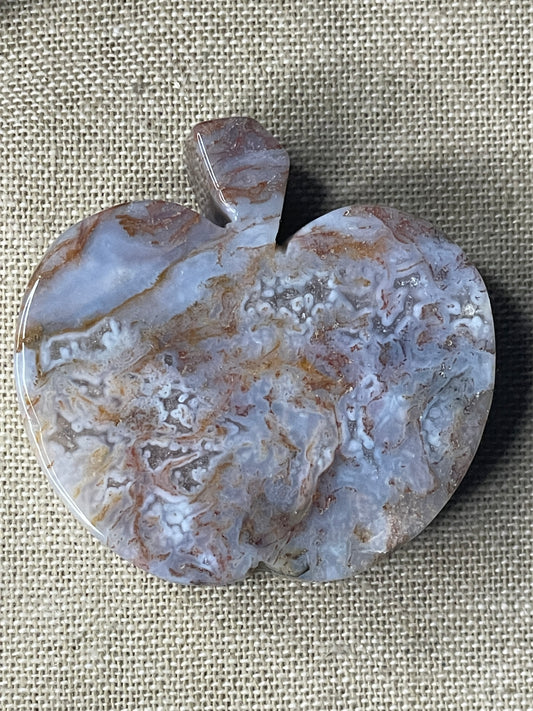 Agate apple carving