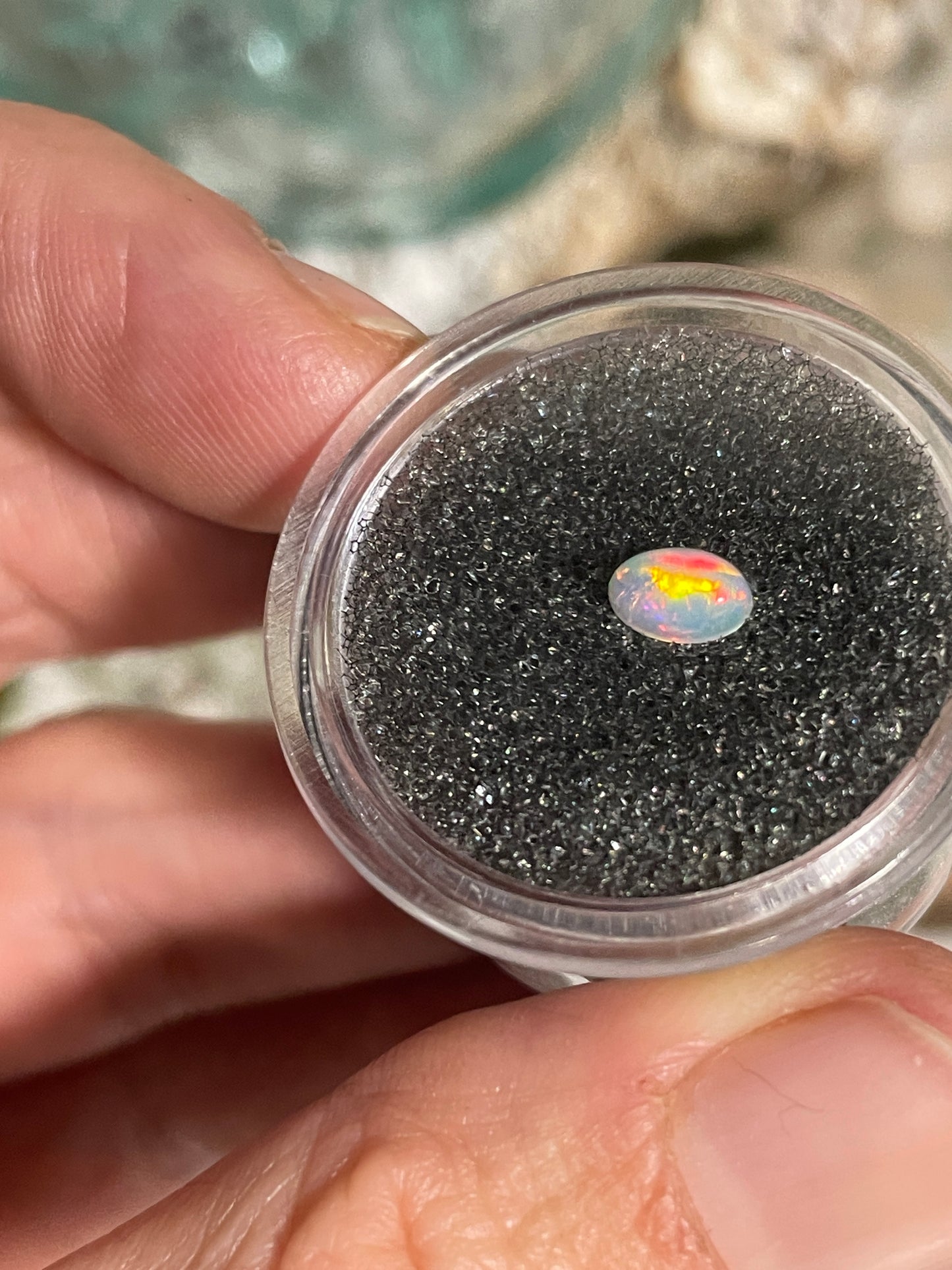 Ethiopian opal in case