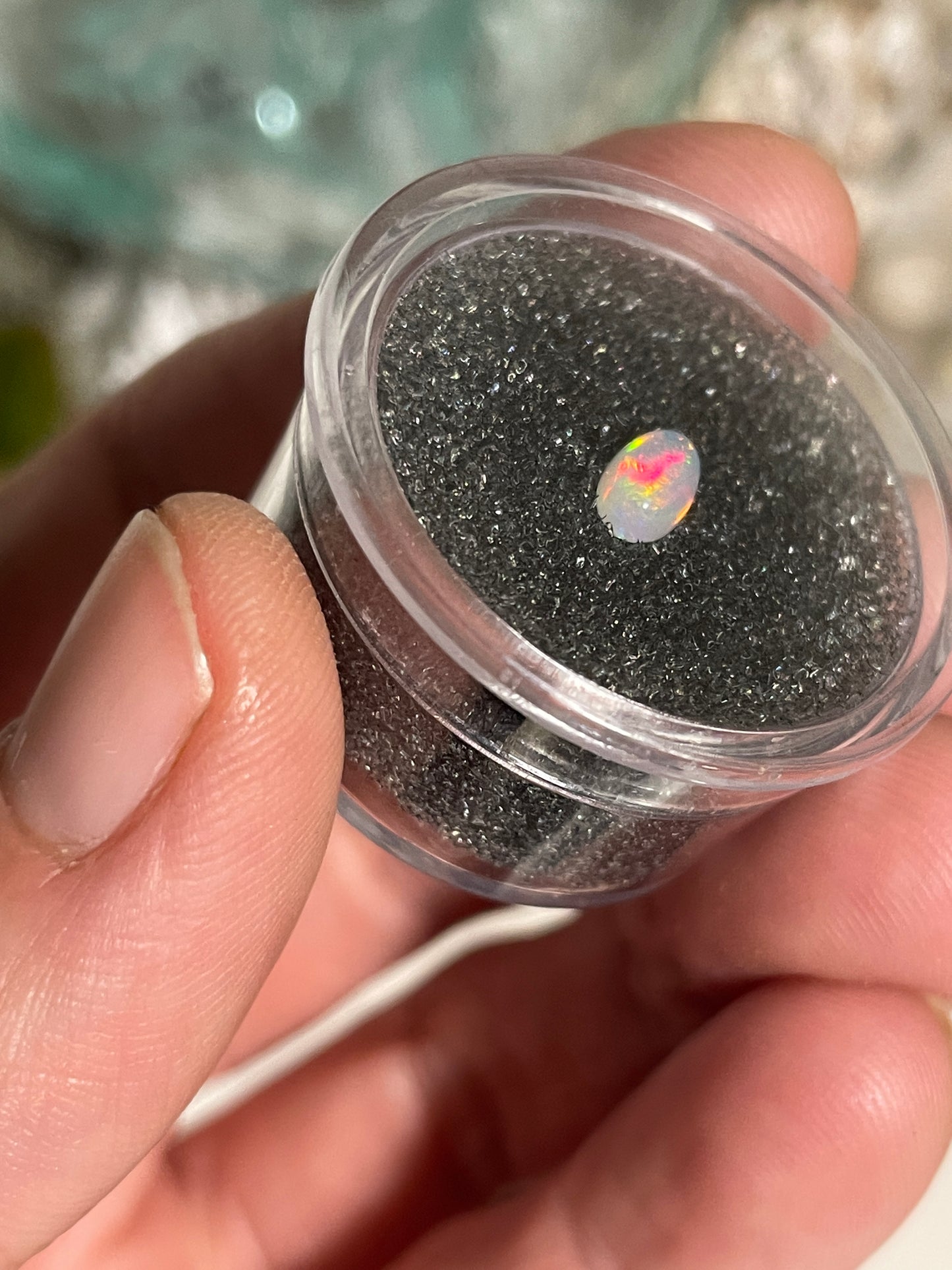 Ethiopian opal in case