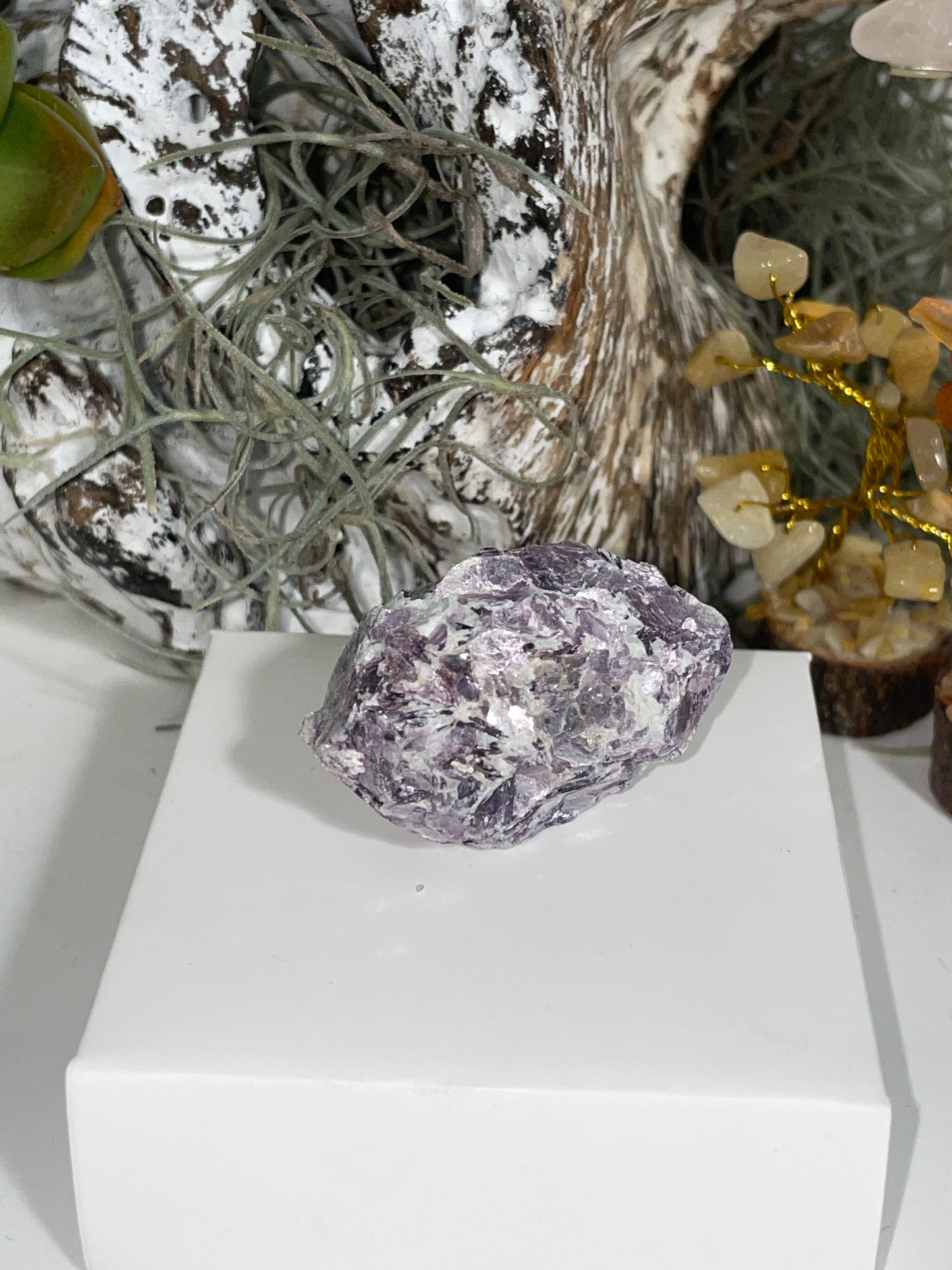 Lepidolite blade cluster