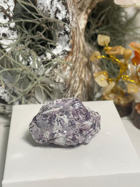 Lepidolite blade cluster