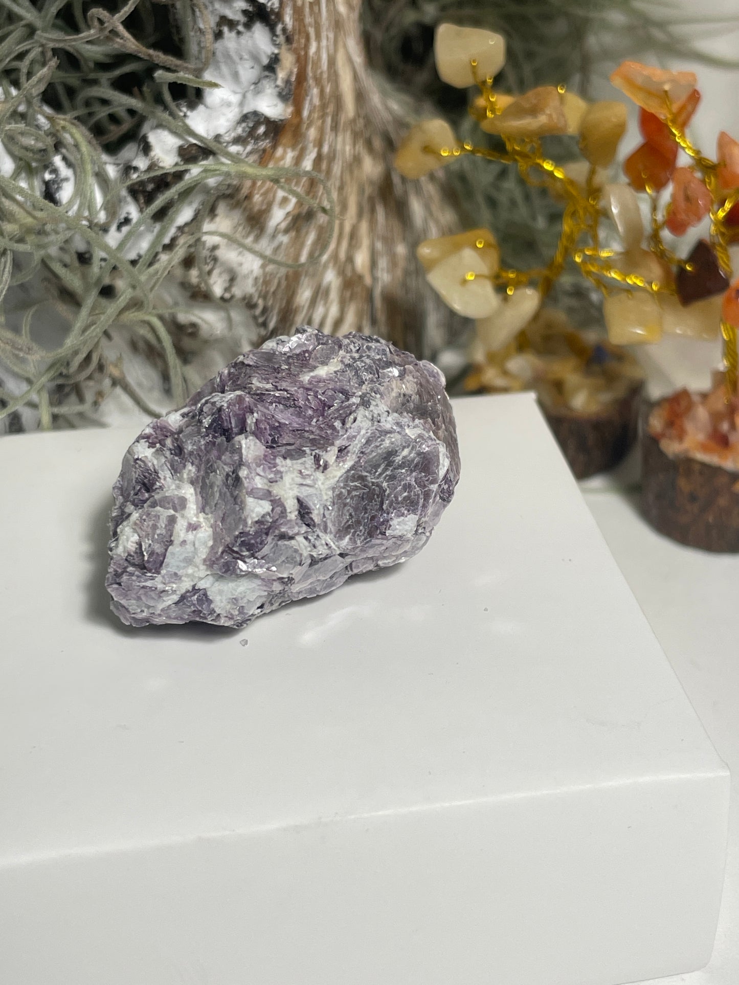 Lepidolite blade cluster