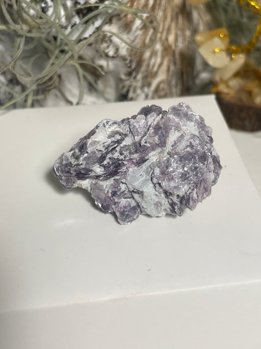 Lepidolite blade cluster