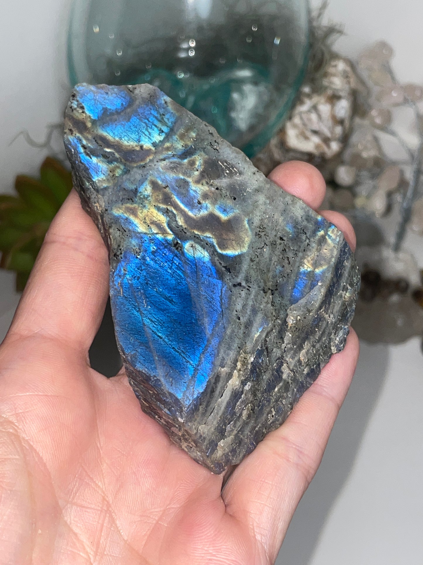 Labradorite polished faced rough