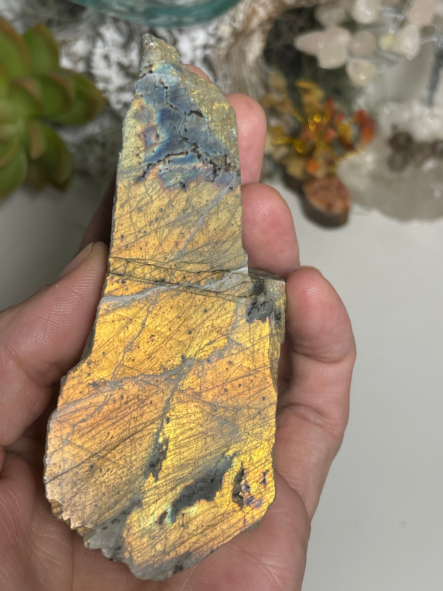 Labradorite polished faced rough