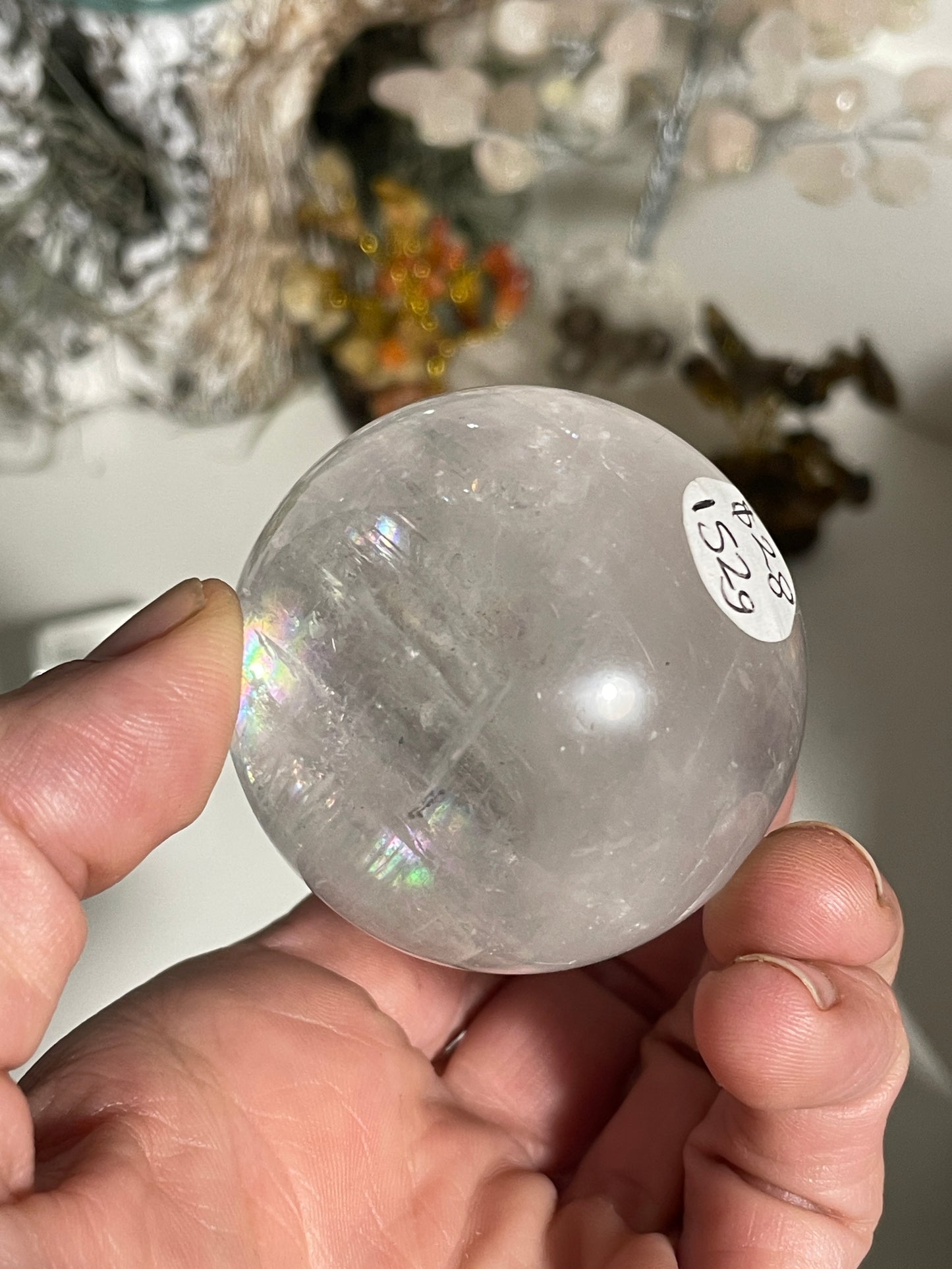 Optical calcite sphere