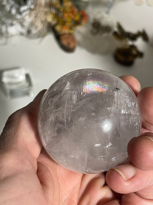 Optical calcite sphere