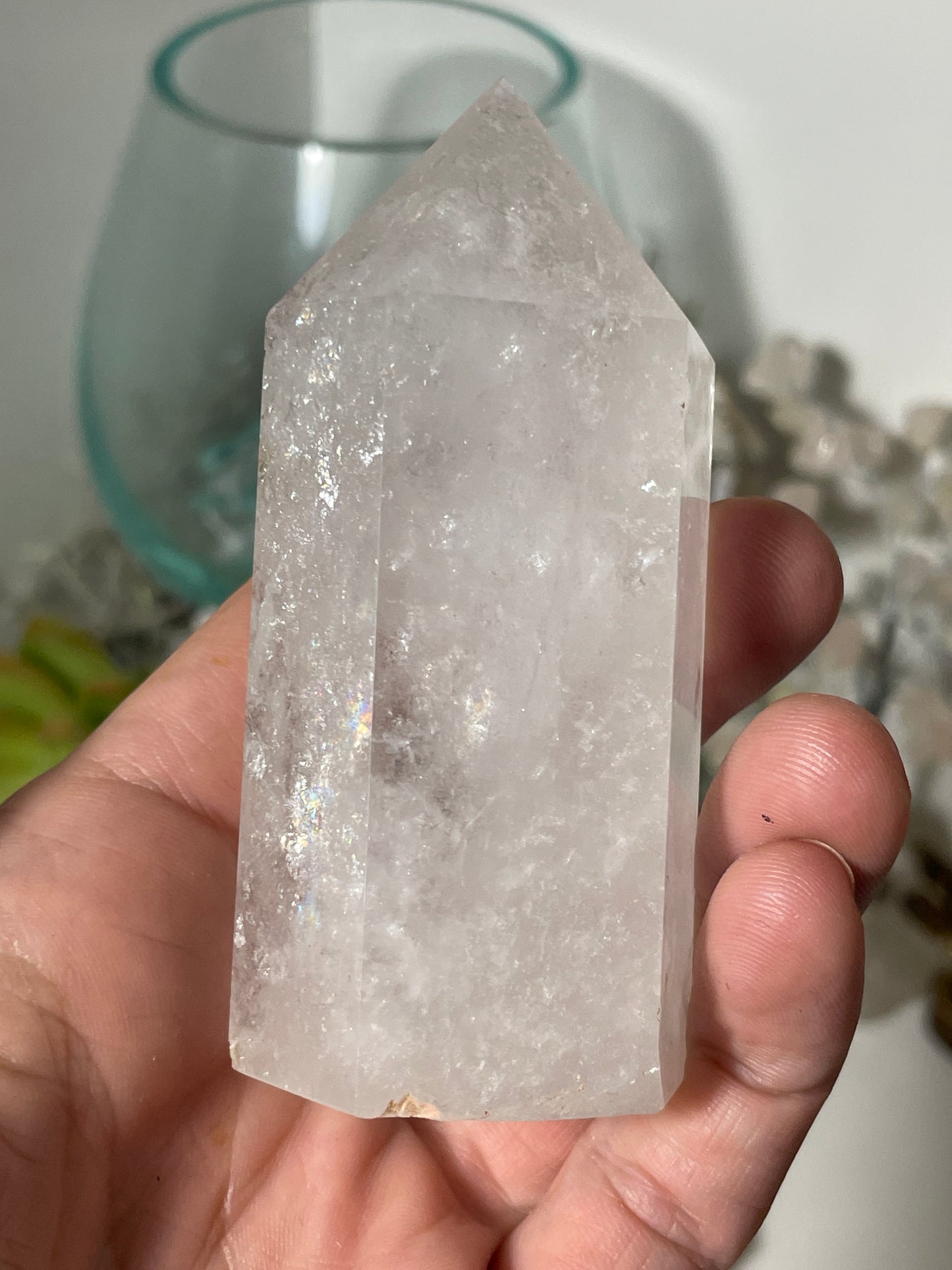 Clear quartz tower / point