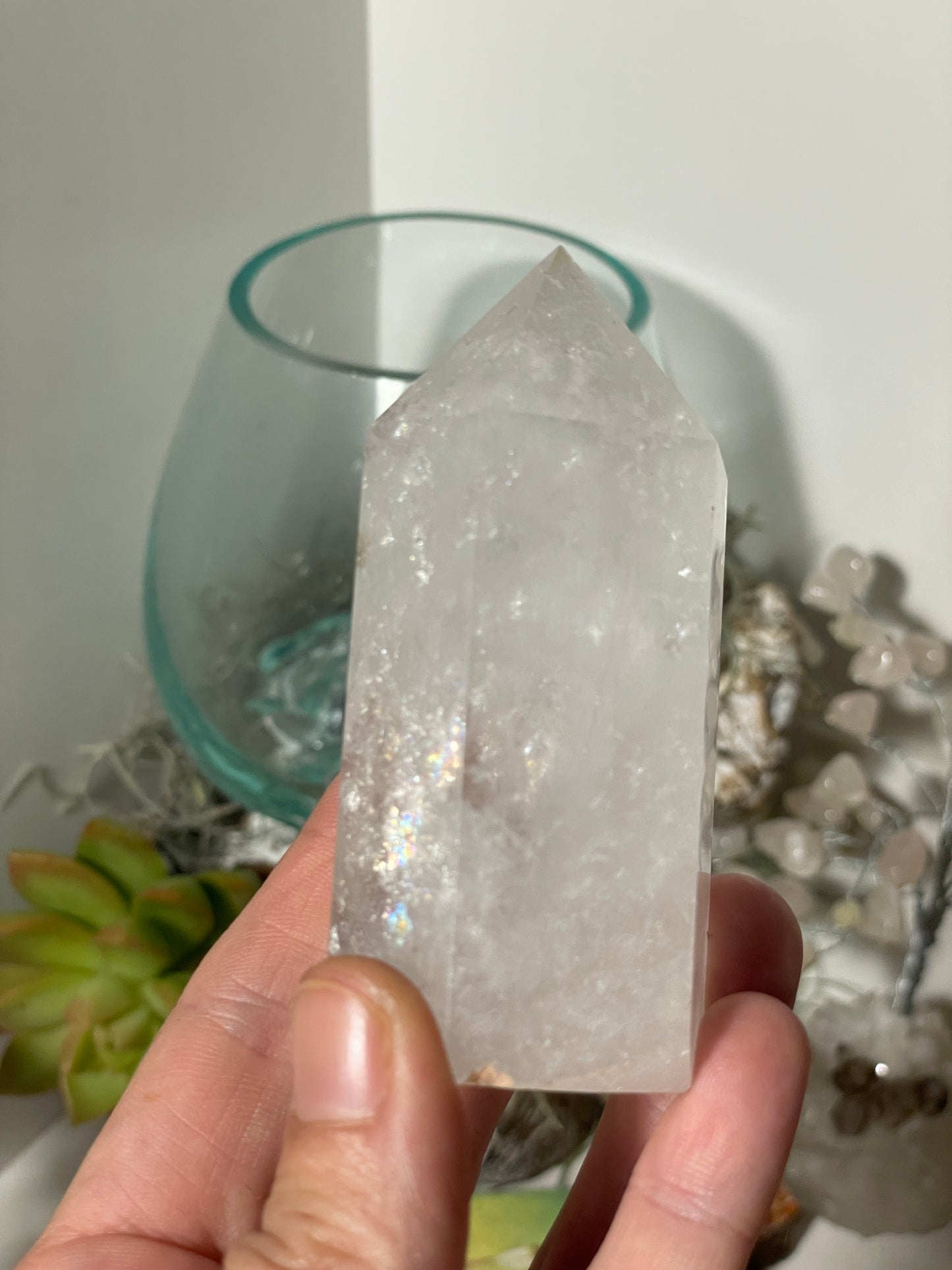 Clear quartz tower / point