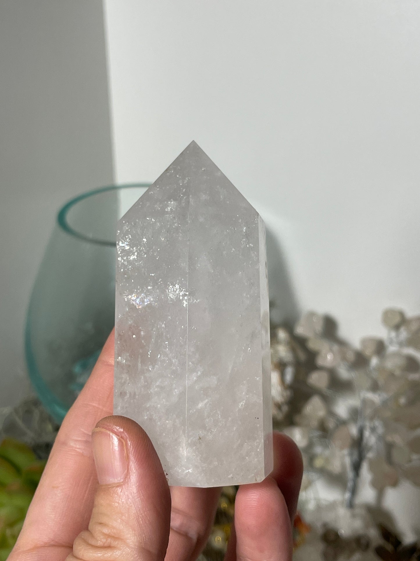 Clear quartz tower / point