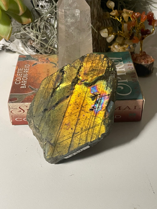 Labradorite polished face