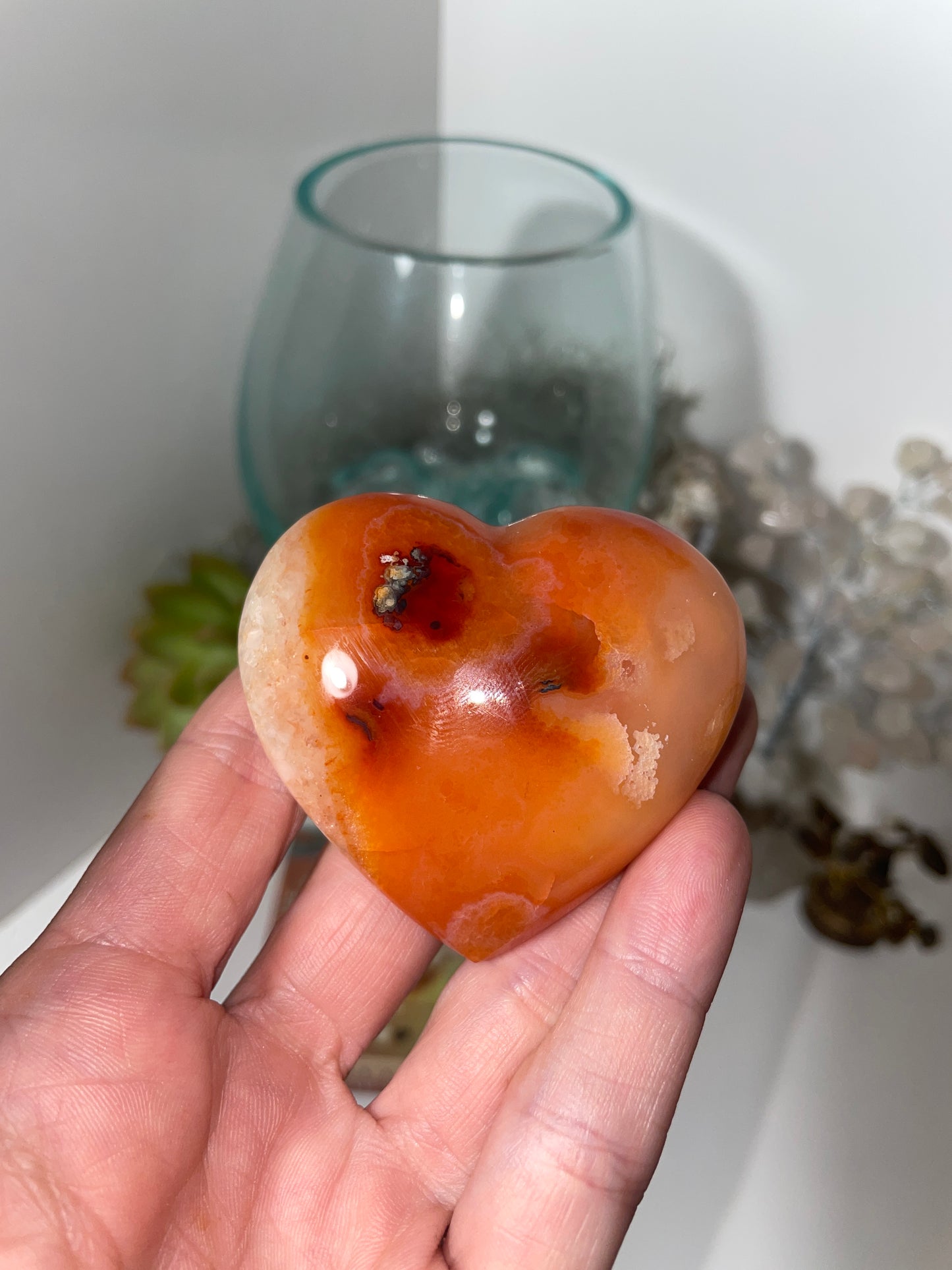 Carnelian heart