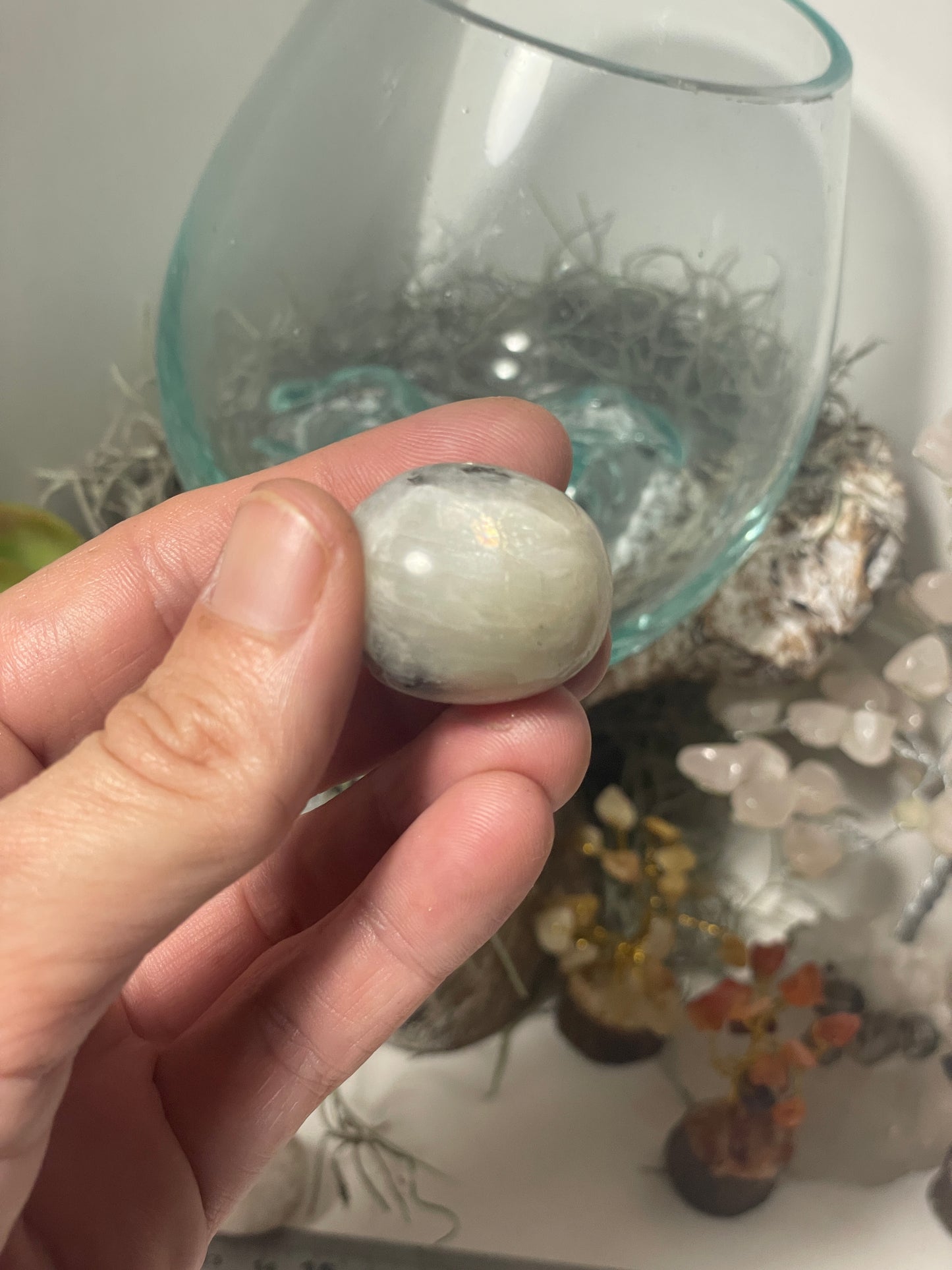 Moonstone tumbles