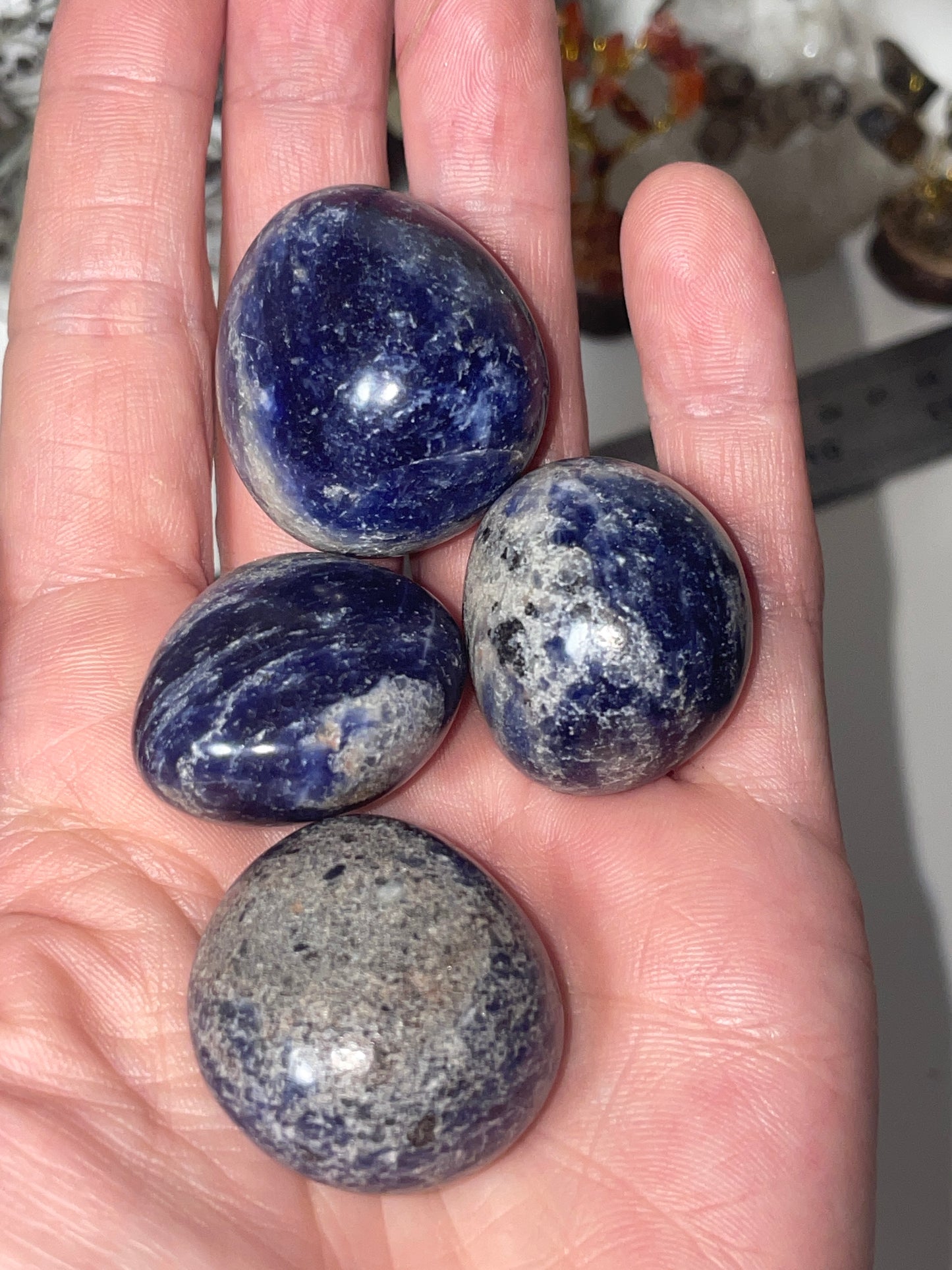 Sodalite tumble stones