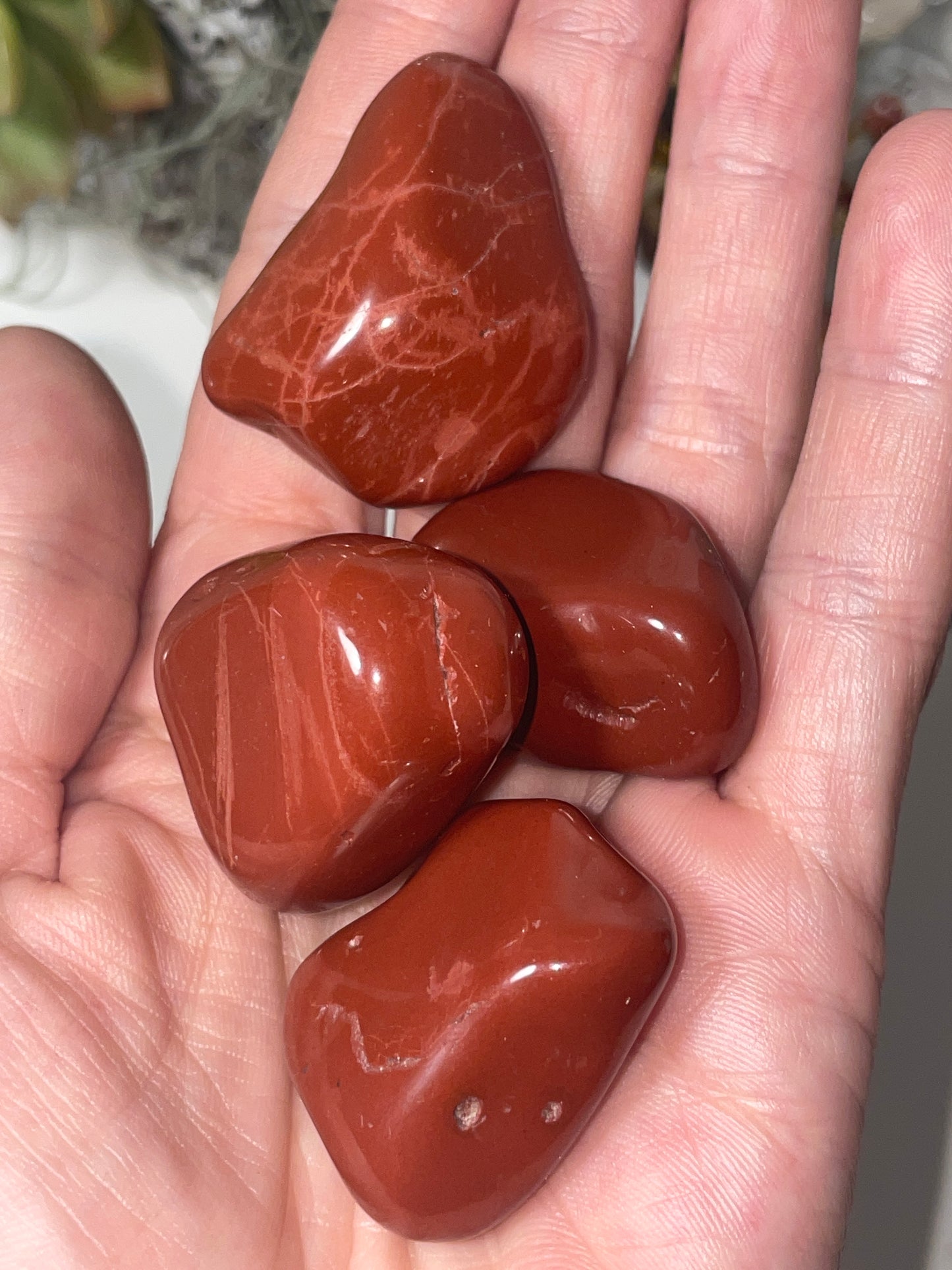 Red Jasper tumble stones