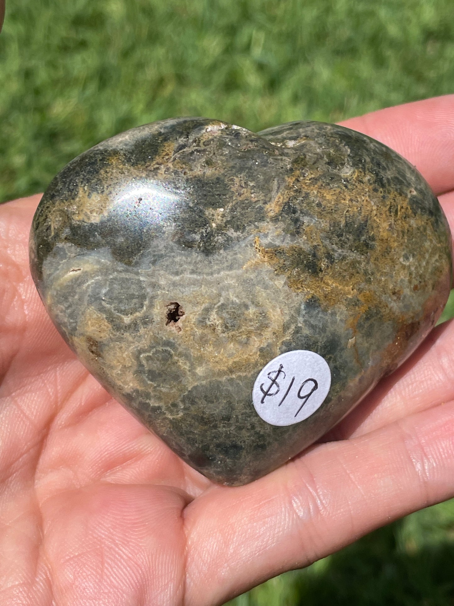 Ocean Jasper Heart